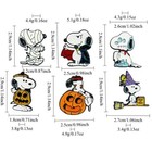6pcs Snoopy Halloween Enamel Pins Set Cute Cartoon Dog Lapel Pins Backpack Gift