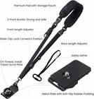 Waka Rapid Camera Neck Strap With Quick Release Shoulder Strap  Black