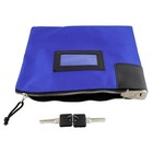 Bisupply   Locking Money Bag Lock Bag Bank Bag With Lock Cash Bag In Navy Blue
