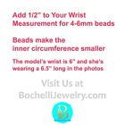 Stretch 5mm 14k Solid Yellow Or Rose Gold Bead Bracelet Stack