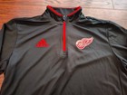 Detroit Red Wings Nhl Hockey - Adidas Team Quarter Zip Pullover - Mens Medium