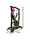 Lady On Swing With Balloon Figurine Bronze Statue Vintage Classic Decor