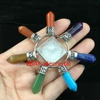 Natural Clear Quartz Energy Generator Crystal Point 7 Chakra Stones Healing 1pc
