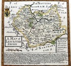 Leicestershire  Leicester  By Emanuel Bowen C1720  Genuine Antique Engraved Map