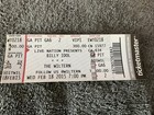 Billy Idol Concert Ticket Stub  The Wiltern  February 18  2015