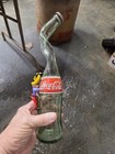 Vintage Collectable Twisted Neck Coca Cola Bottle From Mexico With Dude      