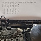 Vintage 1930s Smith Corona Sterling Portable Typewriter   Case - Spanish Keys