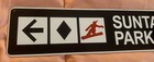 Stratton Suntanner Park Metal Sign  Snowboard Skiing Ski Vermont Resort Souvenir