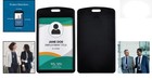 6 Pack Waterproof Extra Thick Vertical Id Badge Holders - Black  Durable Design