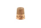 Victorian Yellow Gold Thimble Antique 1870 s-1880 s Ketchum   Mcdougall Size 9