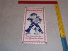 Vintage Cracker Jack Candy Sailor   Dog More You Eat Snack Porcelain Metal  Sign
