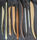 Sculpture House  9 Piece Clay Sculpting Spatula Tool Set  Wood  Metal  Plastic 