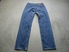 Vintage Levis 501 Jeans Mens 32x32 Blue Wash Button Fly Straight Denim Usa 90s