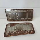 Lot Of 2 Illinois Il License Plates Tag Vintage Vanity  Specialty 70 s Lll 917