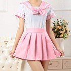 Sougao Women s Sailor Suit Japanese Anime Cosplay Costume Pink S