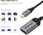 Qgeem Usb C Hdmi Adapter 4k Cable Usb Type-c To Hdmi Adapter Thunderbolt - Gray
