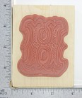 Uppercase Monogram Letter  h  From Alphabet Soup Wood Mount Rubber Stamp