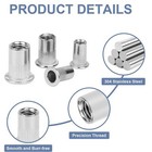 110pcs Rivet Nuts Stainless Steel Blind Rivet Nuts Rivet Nut M5 M6 M8 Rivet Nut