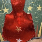 Vintage Party Hat New Years Eve Foil Paper Soldier Stars Red Gold 1940s 