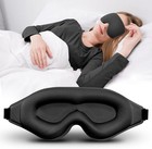 3d Travel Silk Eye Mask Sleeping Soft Padded Shade Cover Rest Relax Blindfold