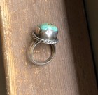 Vintage Old Pawn Native American Navajo Royston Turquoise Sterling Silver Ring 5
