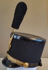 Vintage 1890s Us Army Infantry Shako Dress Hat W  Eagle Plate  Plume   Liner 
