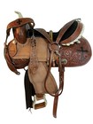 Rodeo Western Saddle Barrel Trail Pleasure Tooled Leather Racing Tack 17 16 15