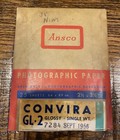 Vintage 1956 Ansco Convira Photographic Gl-2 Paper 11 Sheets 2 5 X 3 5 Open 7284