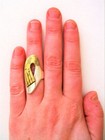 Vintage Sterling Silver 925 Statement Ring 7 25 Metales Casados Mixed Metals