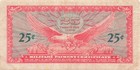 Usa   Mpc  25  Cents  1964  Series  641  Plate   47  Circulated Banknote Me 46