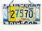 Vintage License Plate Numbers Only For Rustic Address Signs And Crafts Set Of 10