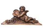 19th Century Cherub Angel Architectural Pediment  Wall Sculpture
