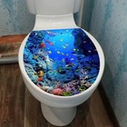 Wall Sticker Bathroom Toilet Seat Decal Animal Sea Scenery Vinyl Mural Home Deco
