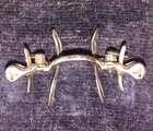 Antique Pince-nez Eyeglasses Nose Clip With Case Gold Filled Free Shipping