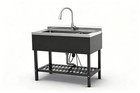 Huge Utility Sink Balck Commercial Watersink Free Standing Kitchen Sink 40  