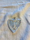 Waterford Crystal Sterling Silver Classic Heart Pendant For Necklace