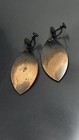 Vintage Mid Century Modern 1950 s Copper Dangle Screw Back 2    Retro Earrings