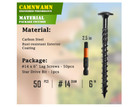  pack Of 50   14 X 6  Wood Structural Lag Screws  Black Coated Torx star Drive 