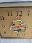 Vintage 1960 s Falstaff Beer Lighted Clock Sign Brewery Mancave Barware  bxn