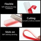 New Collapsible Shower Threshold Water Dam  Self Adhesive Transparent 39inch