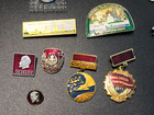 Lot Of 30 Pins Vintage Ussr Russian Soviet