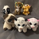 Lot Of 6 Ty Beanie Boo Plush -cats   More No Tags