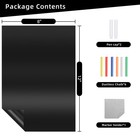 Magnetic Black Dry Erase Board For Refrigerator 2pack  8  X 12 chalk Board Co   