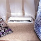 Deflecto Heat And Air Deflector With Dust Filter  Clear Plastic  2-3 4    Tall 