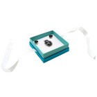 Wholesale Lot 24 Aqua Striped Square Jewelry Packaging Gift Boxes