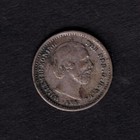 Netherlands 1859 5c Five Cent Silver Coin King Willem Iii Vf Very Fine