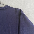 Guernsey Woolens Sweater Mens 46 Blue Indigo Heavy Knit Pullover British Isles