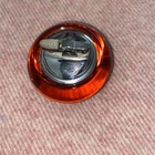 Viking Amber Glass Table Lighter Orb Sphere Globe Mcm Decor