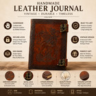 Rustic Genuine Leather Journal 6x8 Handmade Vintage Notebook For Writing