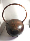 Antique Chinese Wooden Wedding Basket Bucket With Lid  Free Shipping